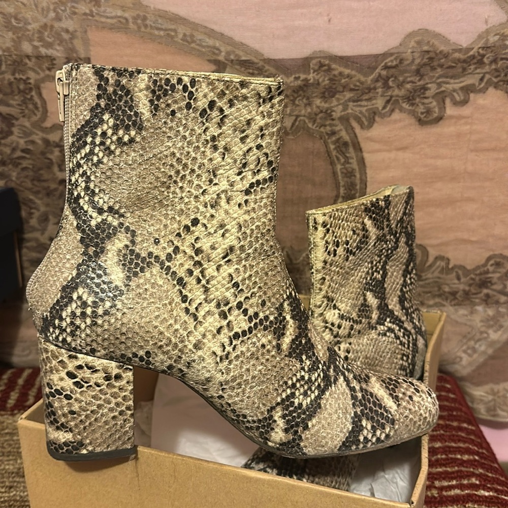 Free People Womens Cecile Leather Dressy Ankle Boots